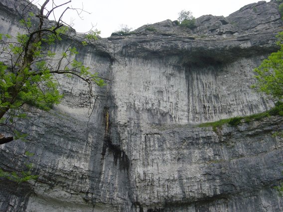 Malham cove at the bottom